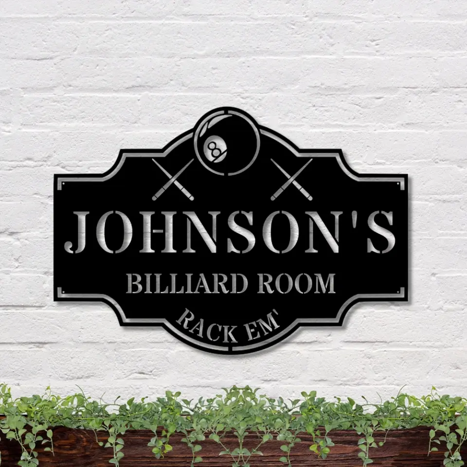 Pool Room Sign, Pool Wall Art, Billiard Room Sign, Custom Pool Table Sign - Image 9