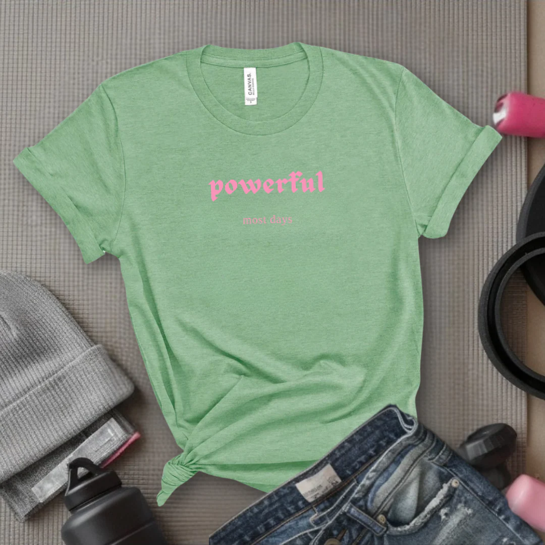 Powerful Most Days - Women Empowerment Tshirt - Unisex Jersey Short Sleeve Shirt - Gift for Feminists - Bella Canvas 3001 - Image 9