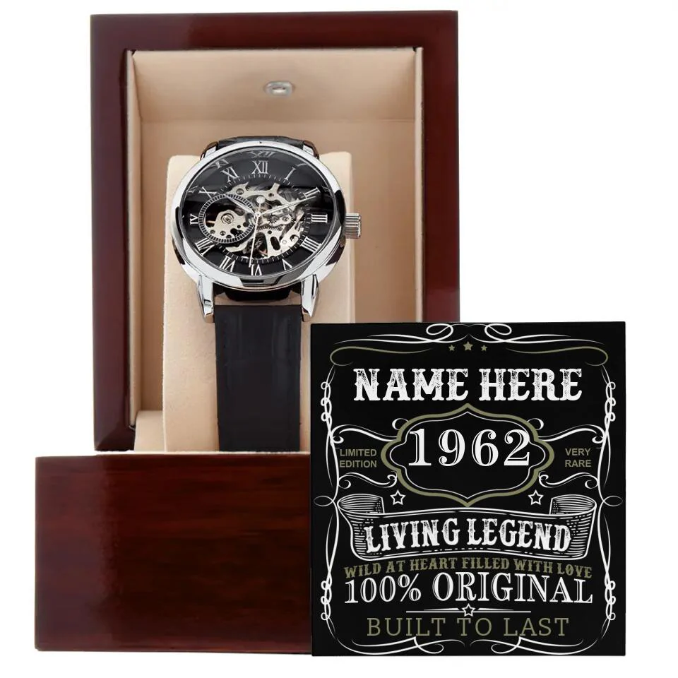 Prezzy Vintage Limited Edition Custom Openwork Watch Birthday Gift For Him - Image 2