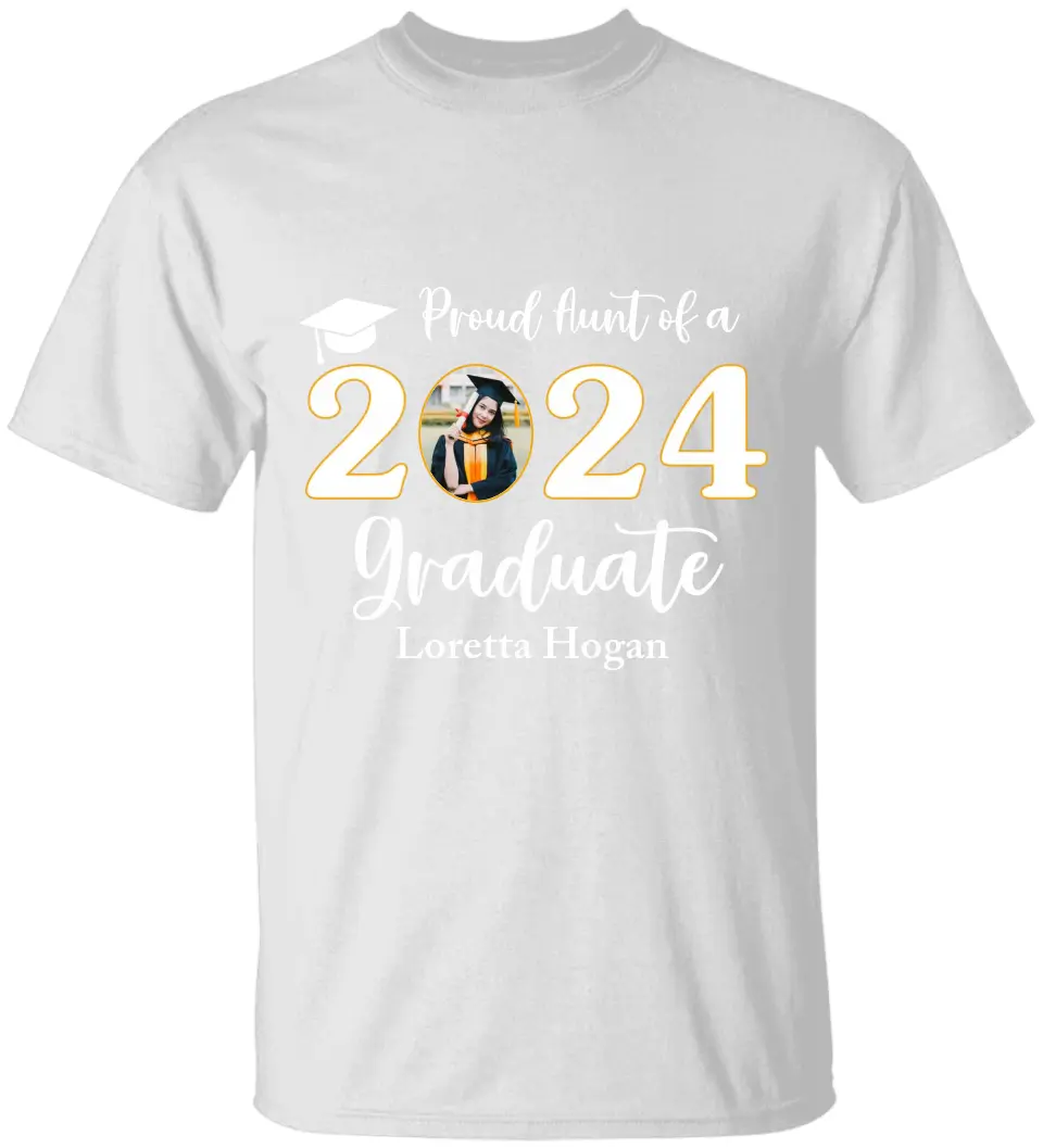 Proud Family Of 2025 Graduate G500 Front Side Tshirt - Image 2