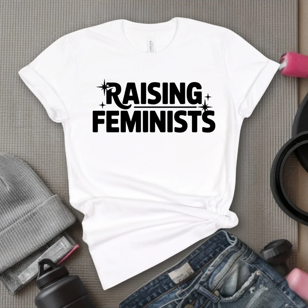Raising Feminists - Mother's Day Gifts - Women Empower Feminist Tee - Bella Canvas 3001 - Image 10