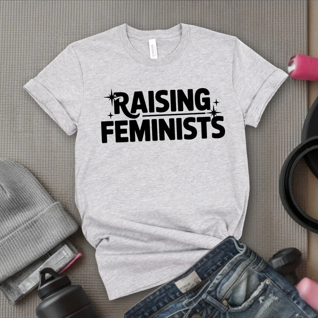 Raising Feminists - Mother's Day Gifts - Women Empower Feminist Tee - Bella Canvas 3001 - Image 11
