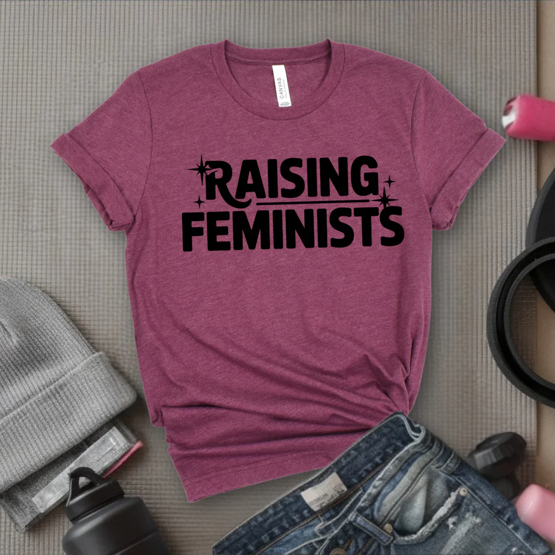 Raising Feminists - Mother's Day Gifts - Women Empower Feminist Tee - Bella Canvas 3001 - Image 12