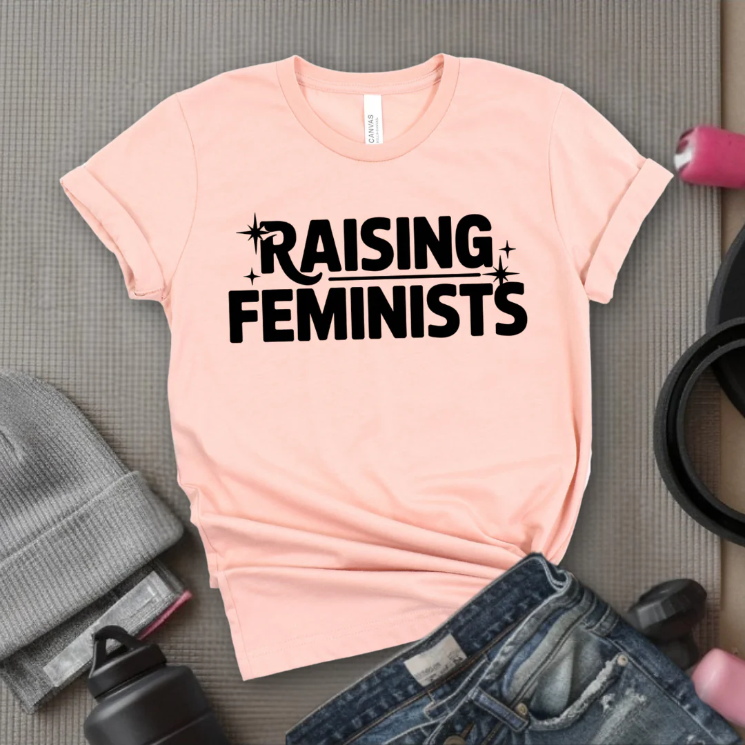 Raising Feminists - Mother's Day Gifts - Women Empower Feminist Tee - Bella Canvas 3001 - Image 2
