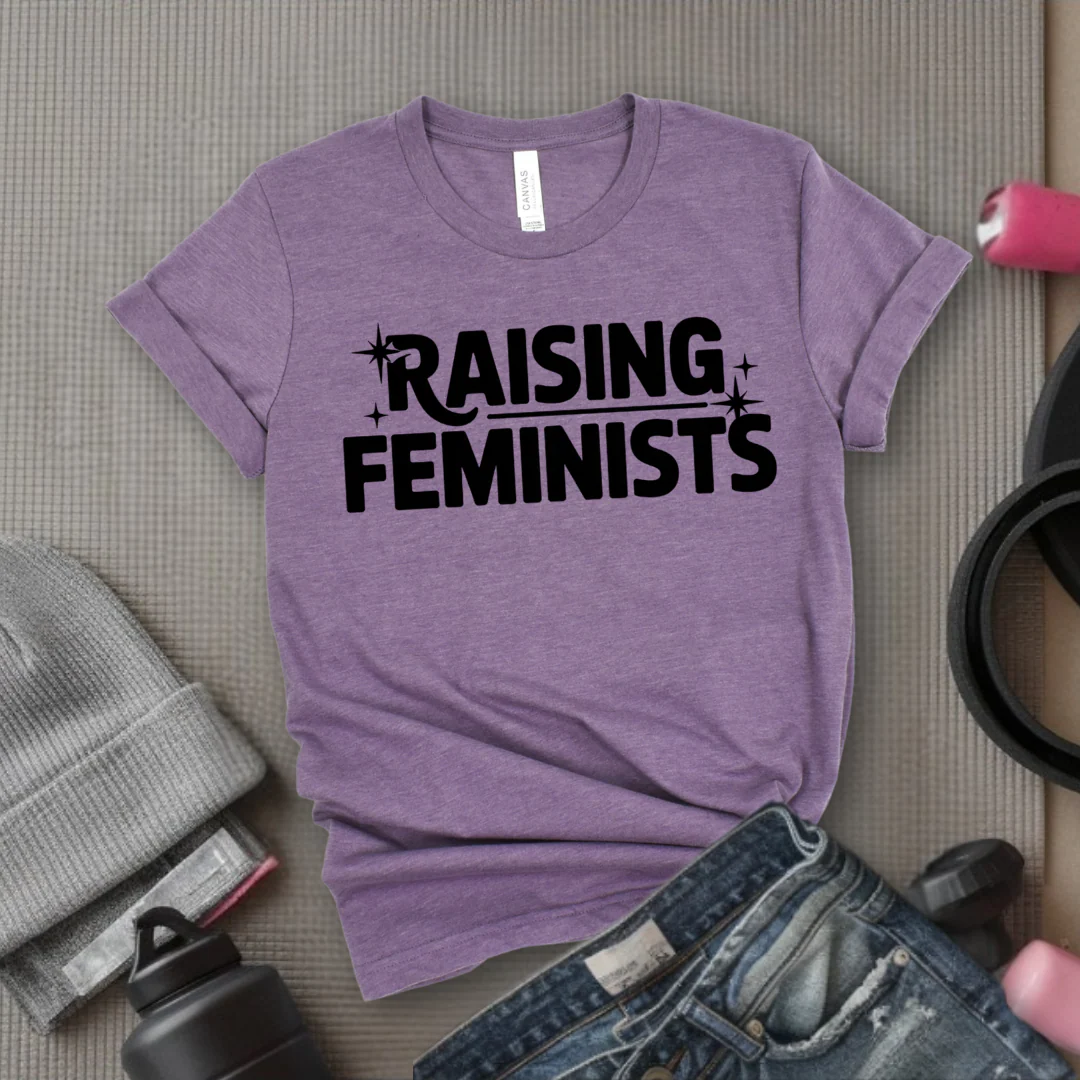 Raising Feminists - Mother's Day Gifts - Women Empower Feminist Tee - Bella Canvas 3001 - Image 3