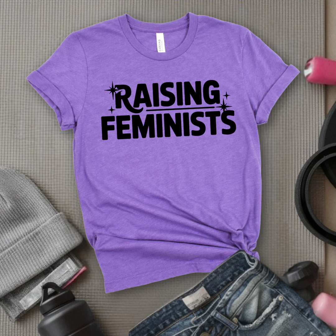 Raising Feminists - Mother's Day Gifts - Women Empower Feminist Tee - Bella Canvas 3001 - Image 5