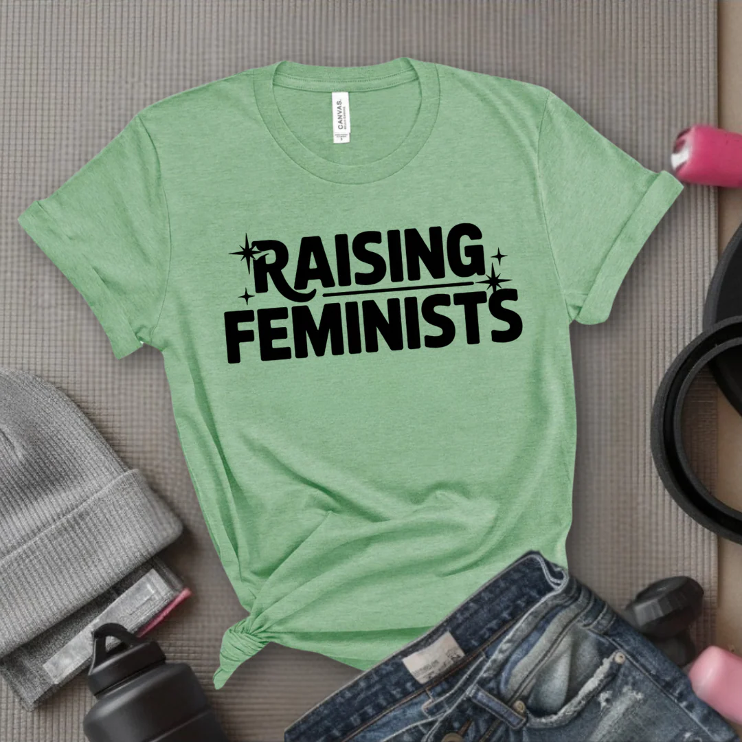 Raising Feminists - Mother's Day Gifts - Women Empower Feminist Tee - Bella Canvas 3001 - Image 8