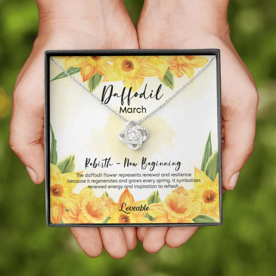 Rebirth New Beginning, Custom Name Love Know Necklace, Personalized Birthday Gift for Her - Image 3
