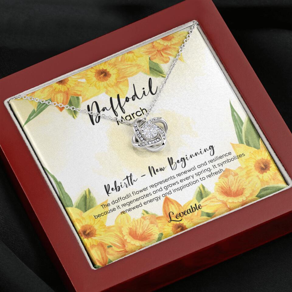 Rebirth New Beginning, Custom Name Love Know Necklace, Personalized Birthday Gift for Her - Image 7