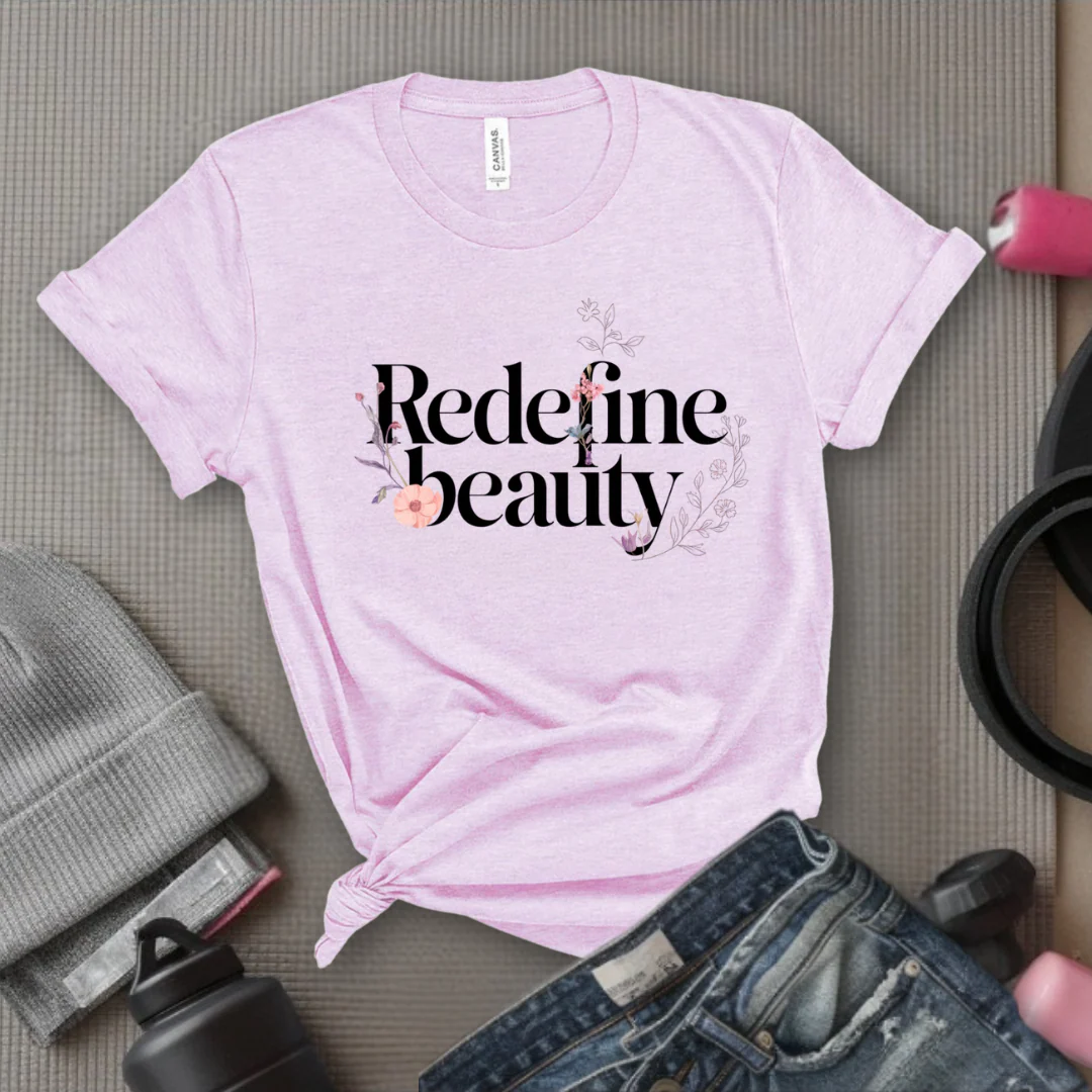 Redefine Beauty - Women Right T-Shirts - Unisex Jersey Short Sleeve Shirt - Gift for Her - Bella Canvas 3001 - Image 6