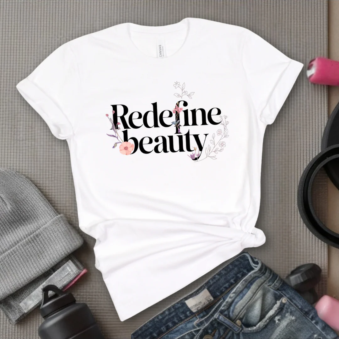 Redefine Beauty - Women Right T-Shirts - Unisex Jersey Short Sleeve Shirt - Gift for Her - Bella Canvas 3001 - Image 7