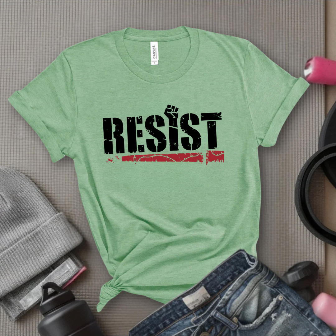 Resist Fist Hand T-shirt - Unisex Jersey Short Sleeve Shirt - Gift for Feminists - Resist Fist Hand T-shirt - Feminism Inspired Tee - Unisex Jersey Short Sleeve Shirt - - Bella Canvas 3001 - Image 10