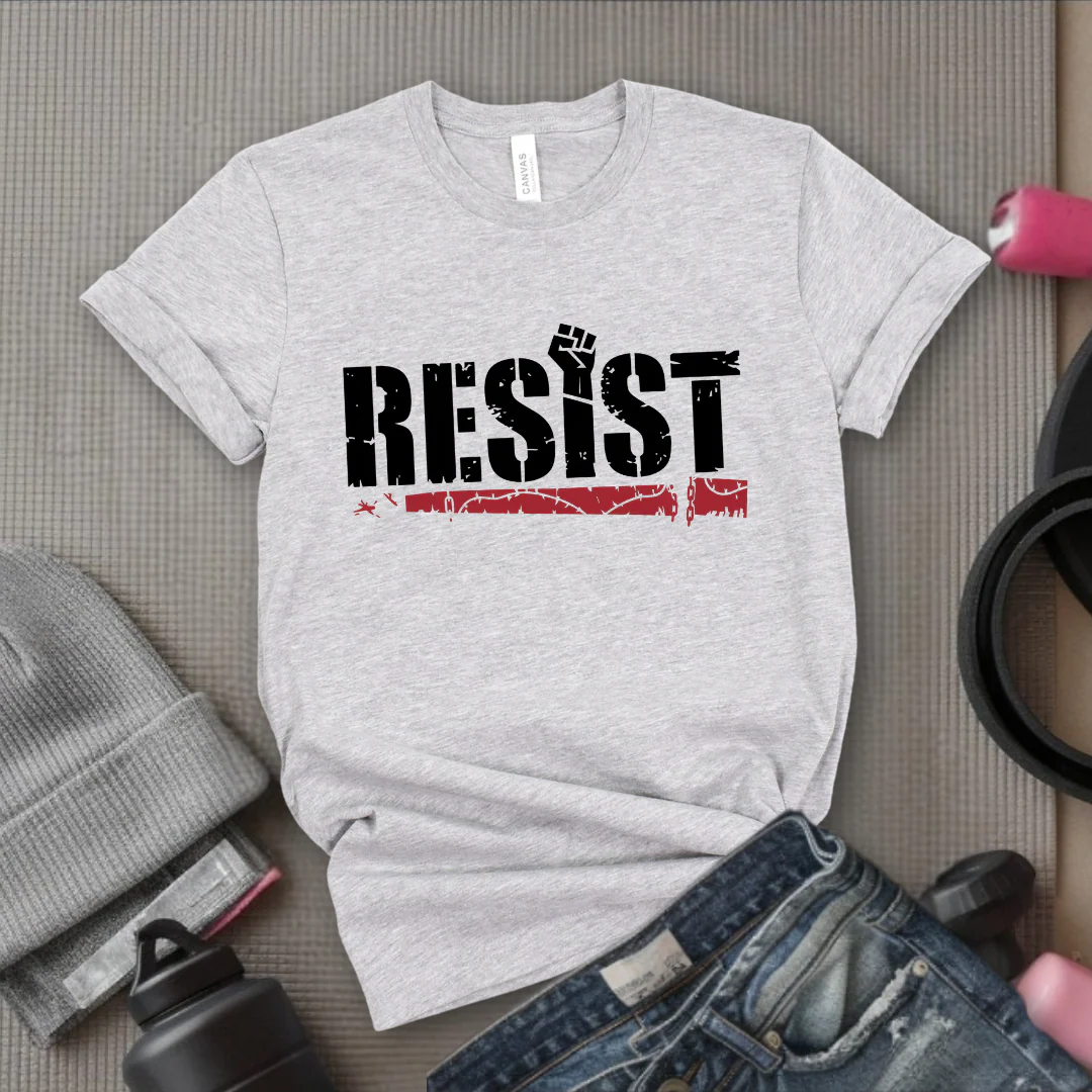Resist Fist Hand T-shirt - Unisex Jersey Short Sleeve Shirt - Gift for Feminists - Resist Fist Hand T-shirt - Feminism Inspired Tee - Unisex Jersey Short Sleeve Shirt - - Bella Canvas 3001 - Image 6