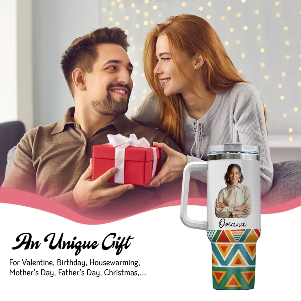 Rocking the Mom Life - Gift for Black Mom - 40oz Tumbler with Handle - Gift for Mother's Day, Birthday, Christmas - Image 7