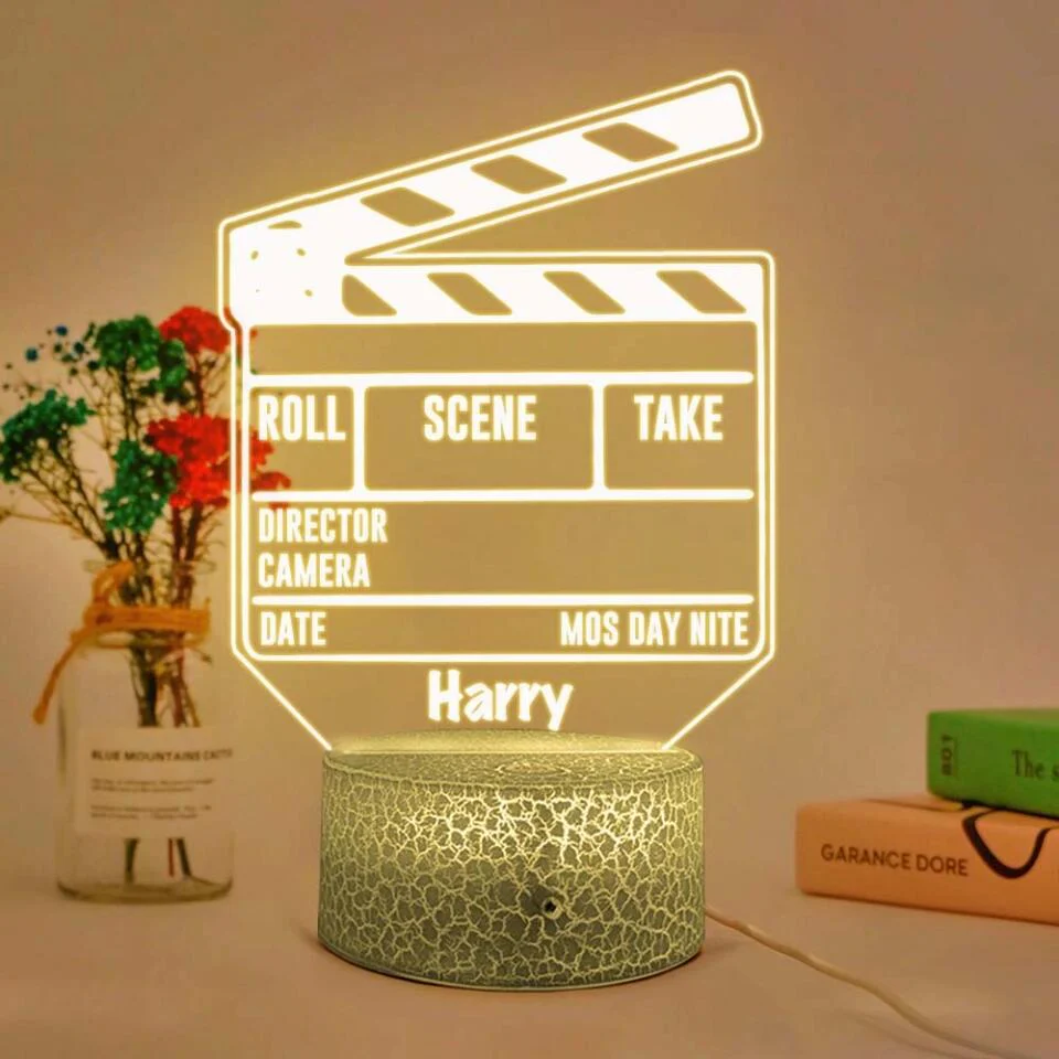 Roll Scene Take Director Camera Personalized Led Light - Image 3