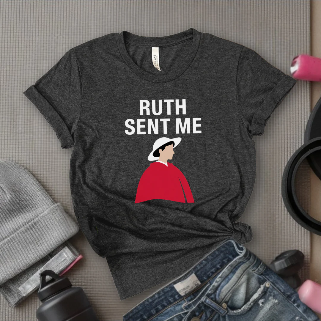 Ruth Sent Me - Girl Power Inspirational T-Shirt - Women Empowerment Tee - Gift for Her - Bella Canvas 3001 - Image 2
