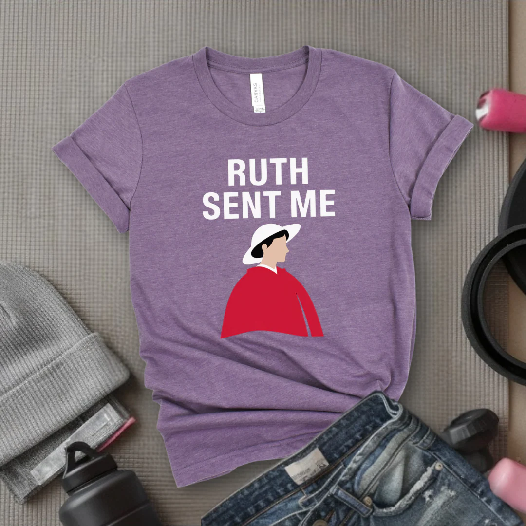 Ruth Sent Me - Girl Power Inspirational T-Shirt - Women Empowerment Tee - Gift for Her - Bella Canvas 3001 - Image 7