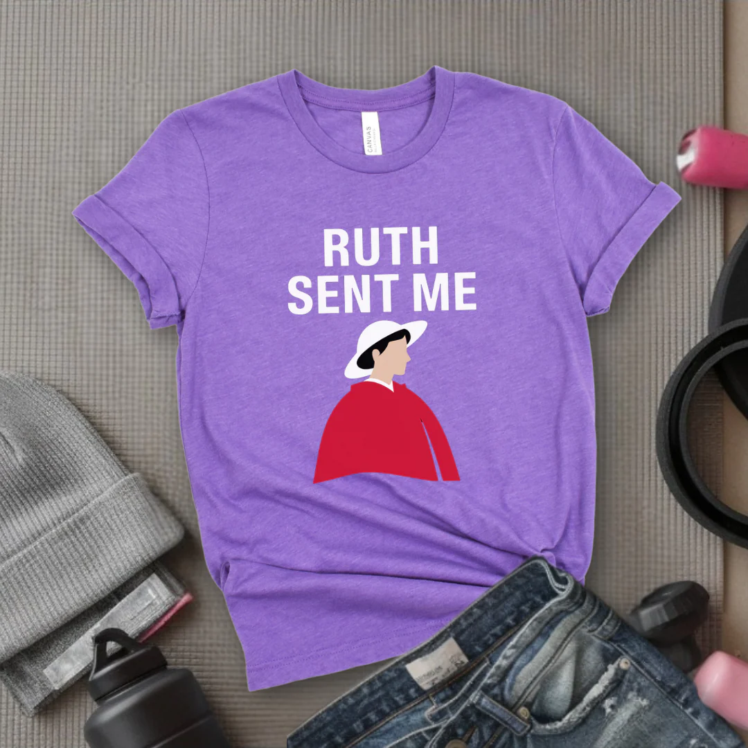 Ruth Sent Me - Girl Power Inspirational T-Shirt - Women Empowerment Tee - Gift for Her - Bella Canvas 3001 - Image 8