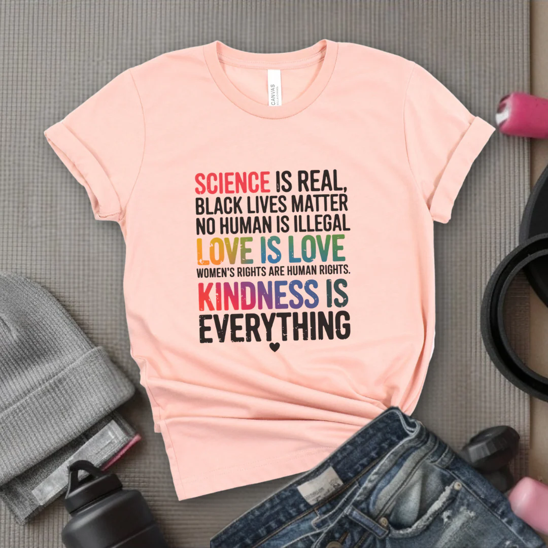 Science Is Real Black Lives Matter - Women Empowerment Tshirt - Gift for Strong Women, Feminists - Bella Canvas 3001 - Image 4