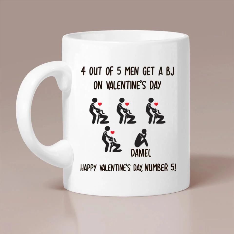 Personalized Valentine Gifts - Sexy Dirty Naughty Joke - Personalized White Mug - Funny Valentine Gift for Her Him - Image 3