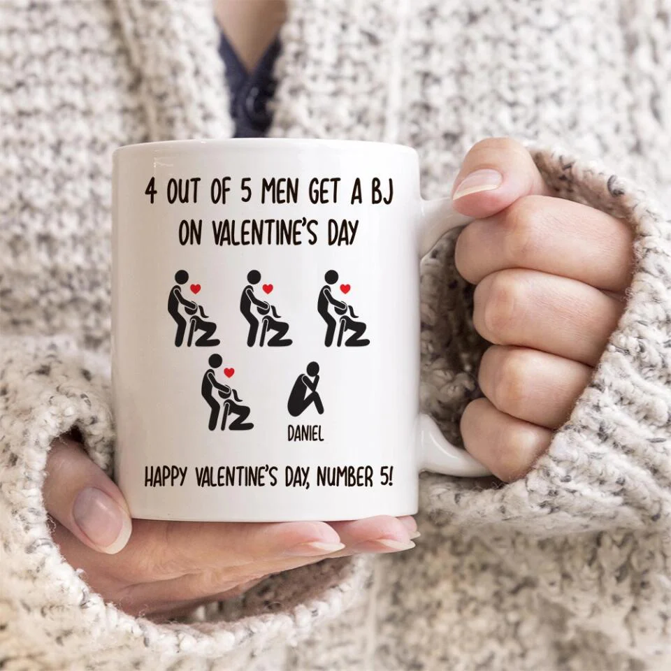 Personalized Valentine Gifts - Sexy Dirty Naughty Joke - Personalized White Mug - Funny Valentine Gift for Her Him - Image 6