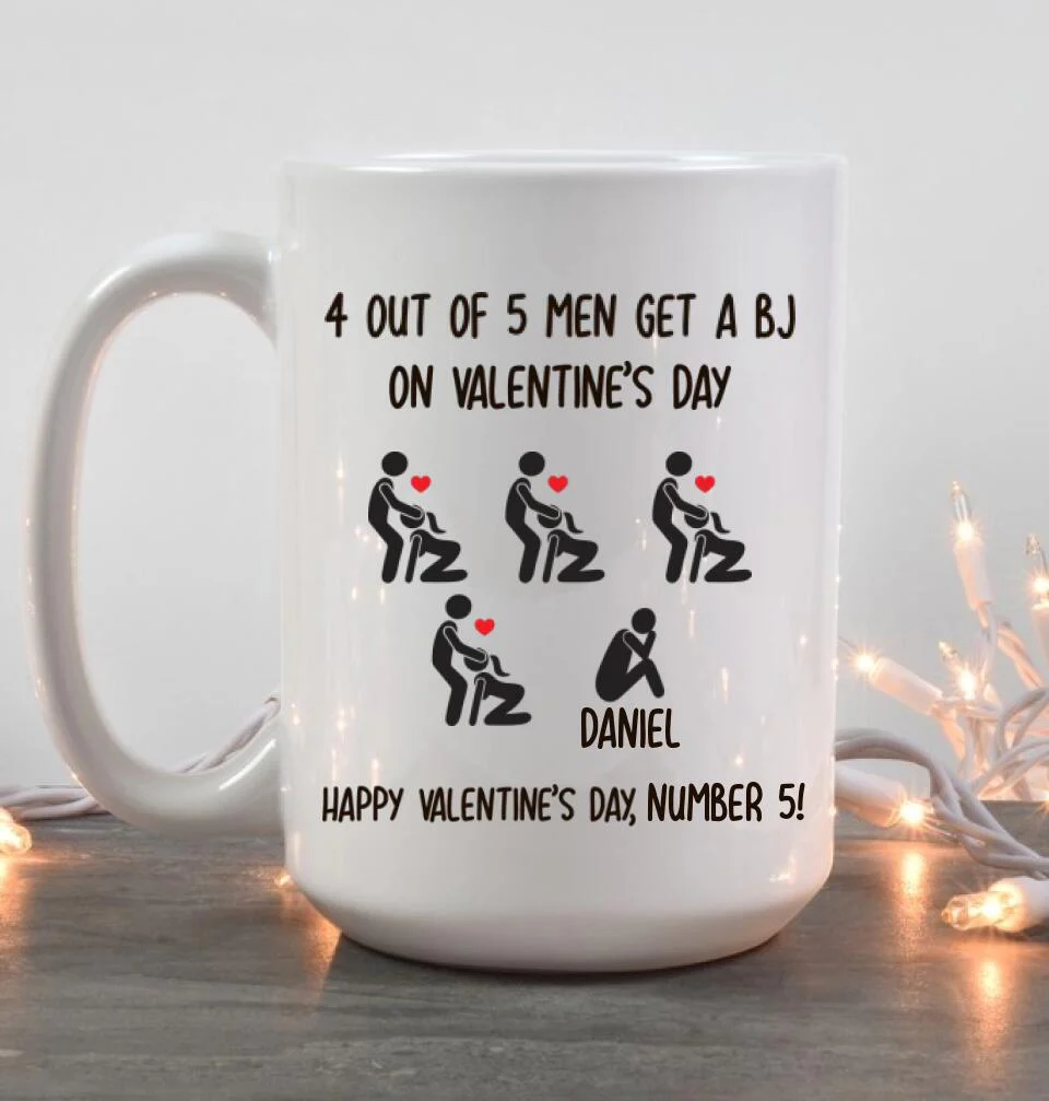 Personalized Valentine Gifts - Sexy Dirty Naughty Joke - Personalized White Mug - Funny Valentine Gift for Her Him - Image 8