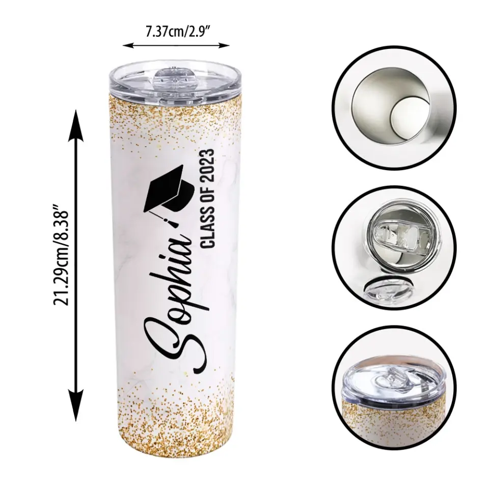 She Believed She Could So She Did Custom Tumbler Graduation Gift For Her - Image 8