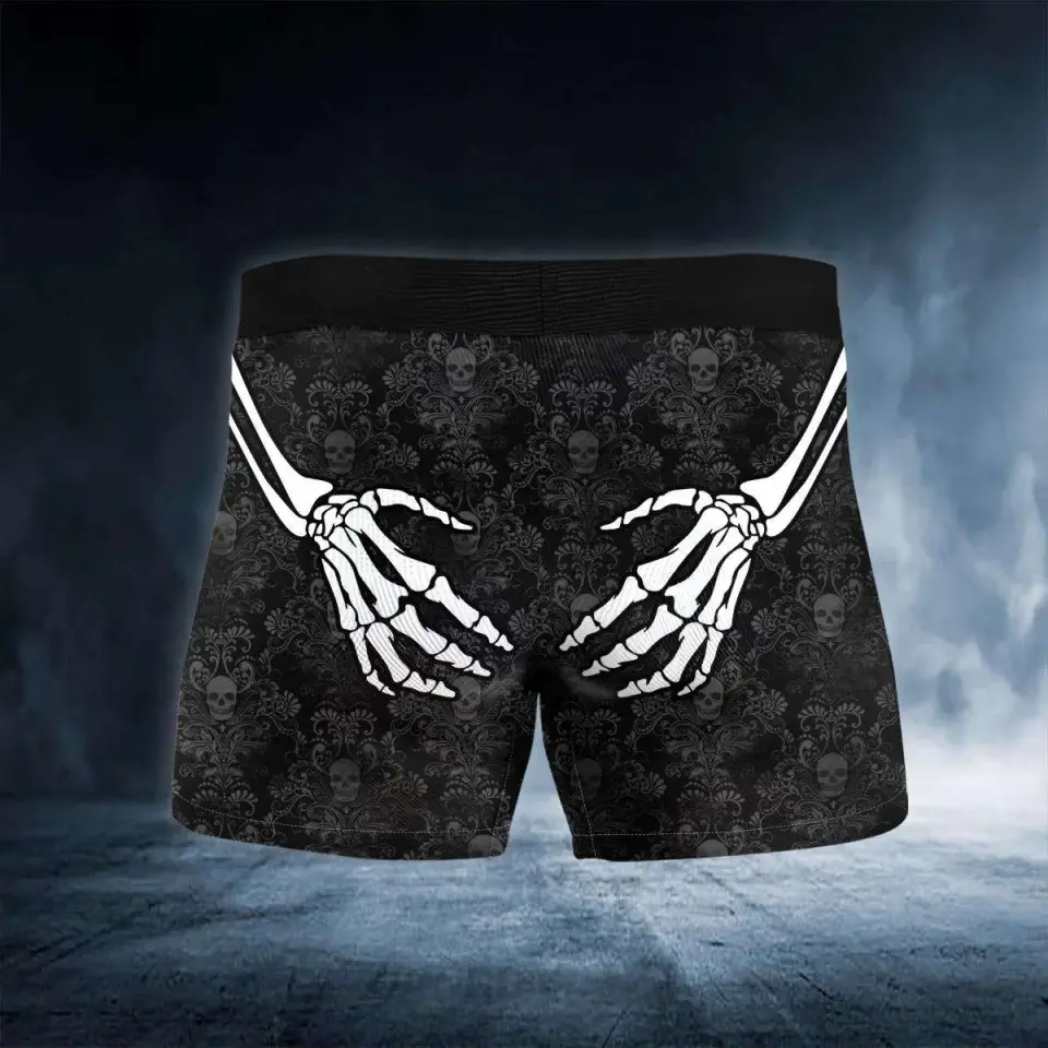 Skeleton Hands – Skull and Bones Underwear – Mens Halloween Boxers - Spooky Gift for Him - Fun Halloween Gifts - Image 8