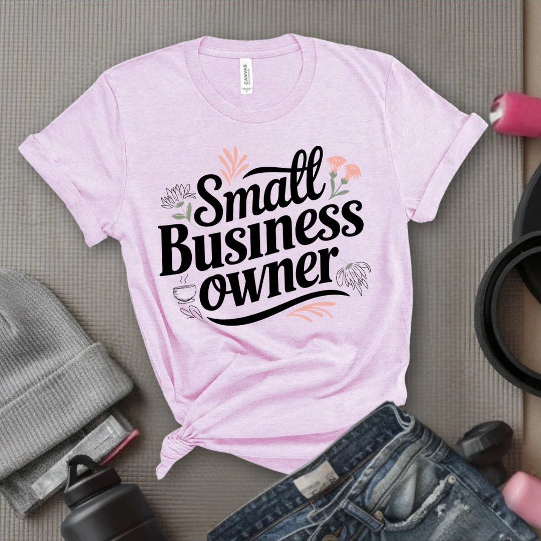 Small Business Owner - Floral Unisex Jersey Short Sleeve Shirt - Gift for Strong Women, Feminists - Bella Canvas 3001 - Image 6