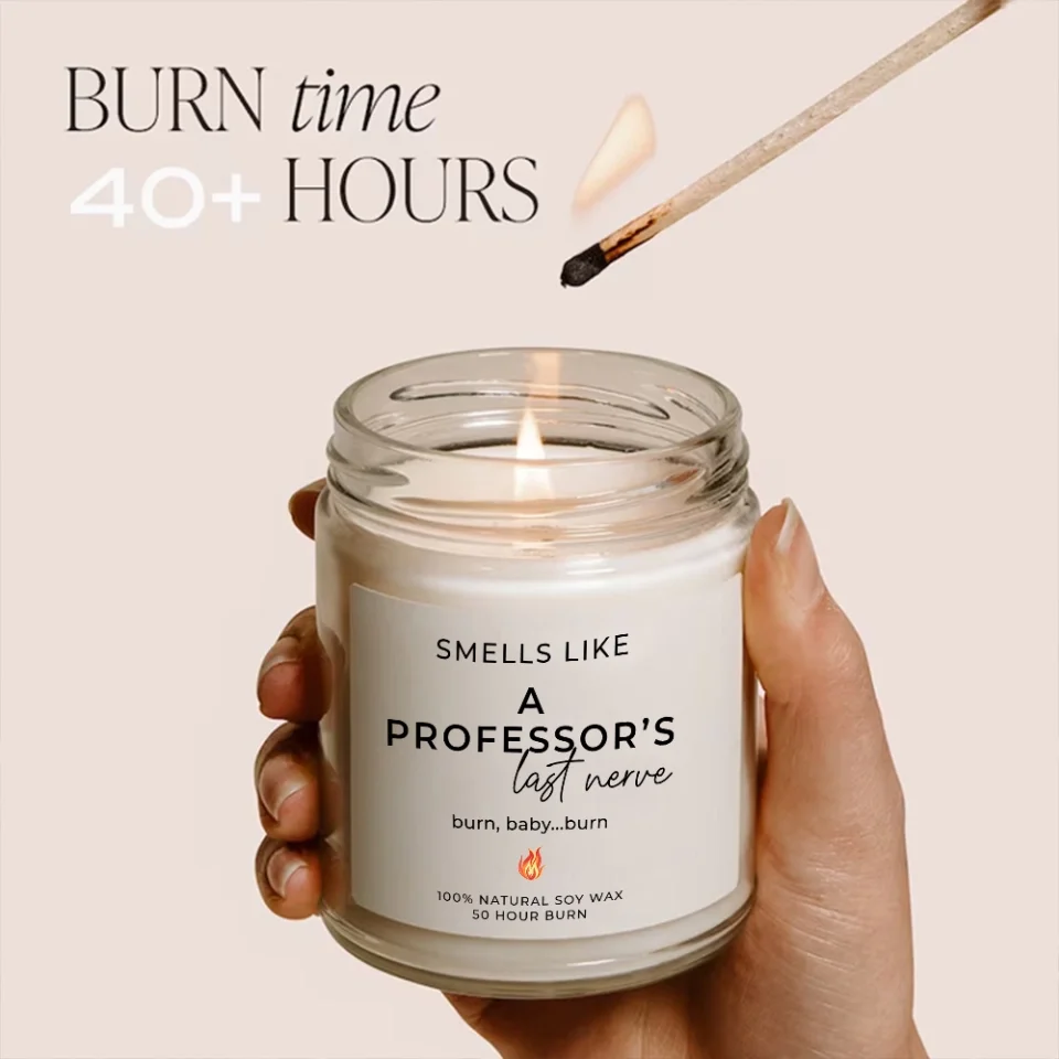 Smells Like A Professor's Last Nerve - Personalized Scented Soy Candle - Teacher Professor Gifts - Image 13