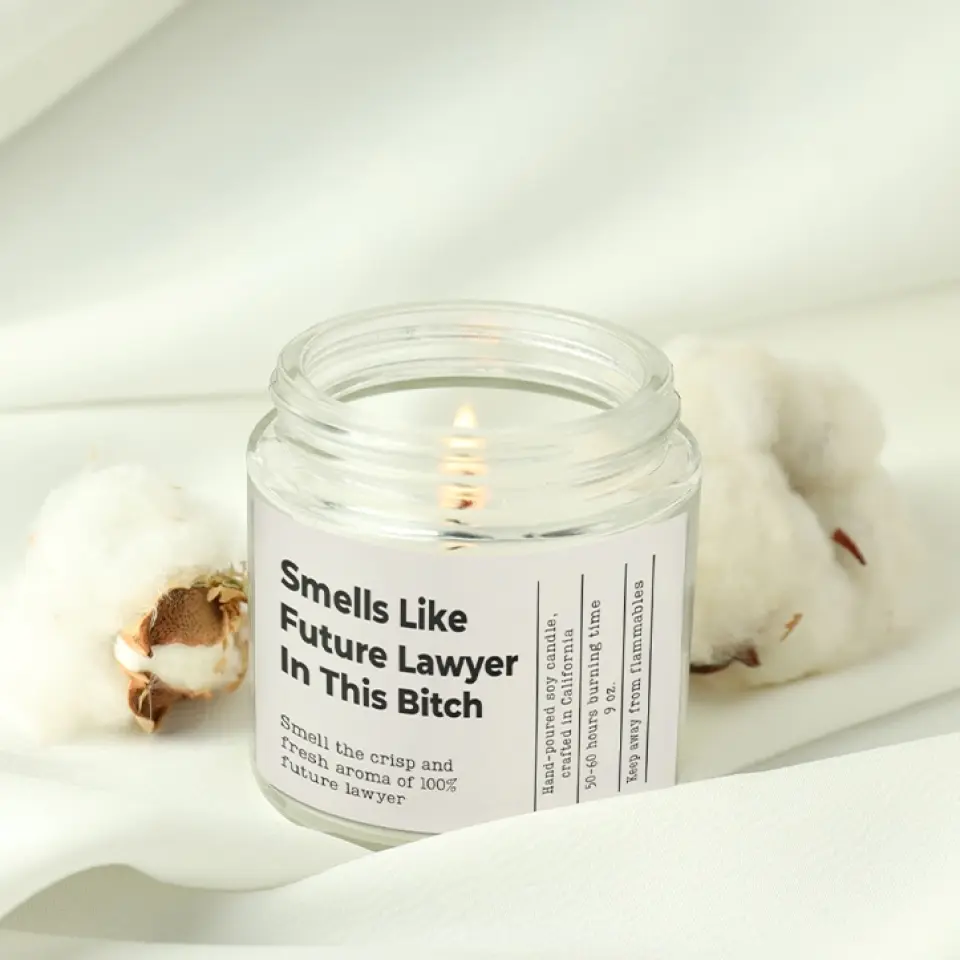 Smells Like Future Lawyer In This Bitch Personalized Candle - Image 5