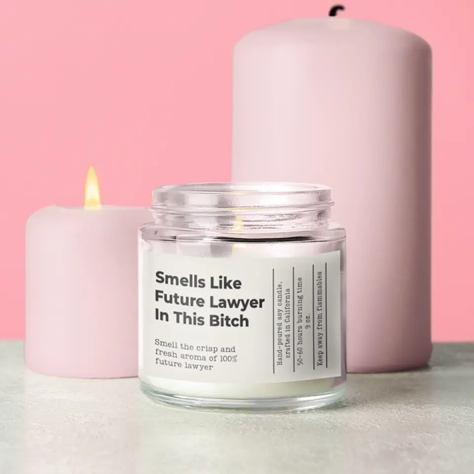 Smells Like Future Lawyer In This Bitch Personalized Candle - Image 6