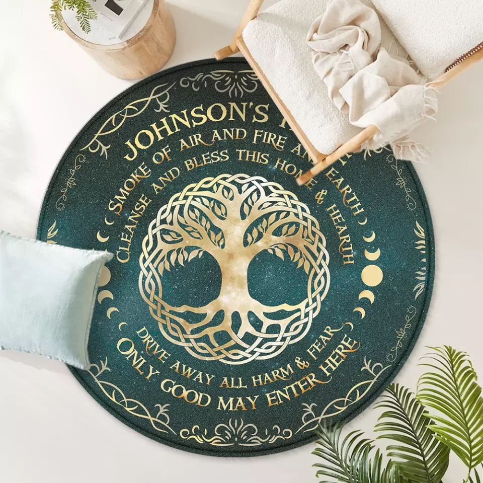 Smoke Of Air And Fire And Earth - Round Wooden Sign - Image 3