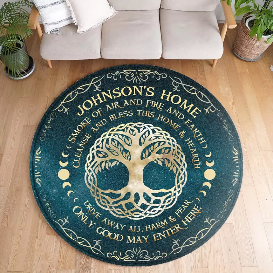 Smoke Of Air And Fire And Earth - Round Wooden Sign - Image 5