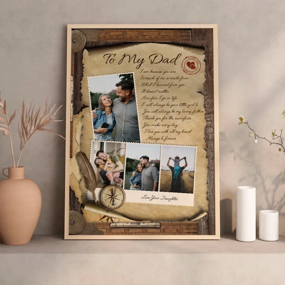 So Much Of Me Is Made From What I Learned From You - Personalized Canvas Poster - Image 13