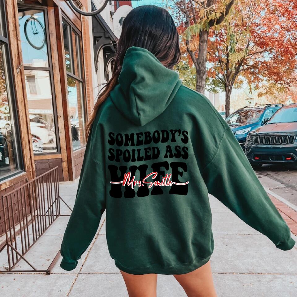 Somebody Spoiled As Wife - Personalized Hoodie - Gifts For Your Wife - Image 8