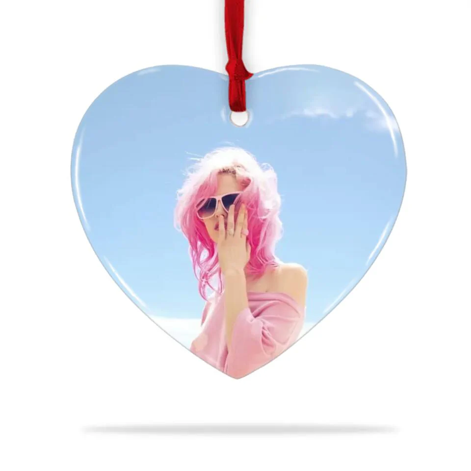 Sometimes You Forget That You're Awesome So This Is Your Reminder - Personalized Heart Ceramic Ornament - Image 5