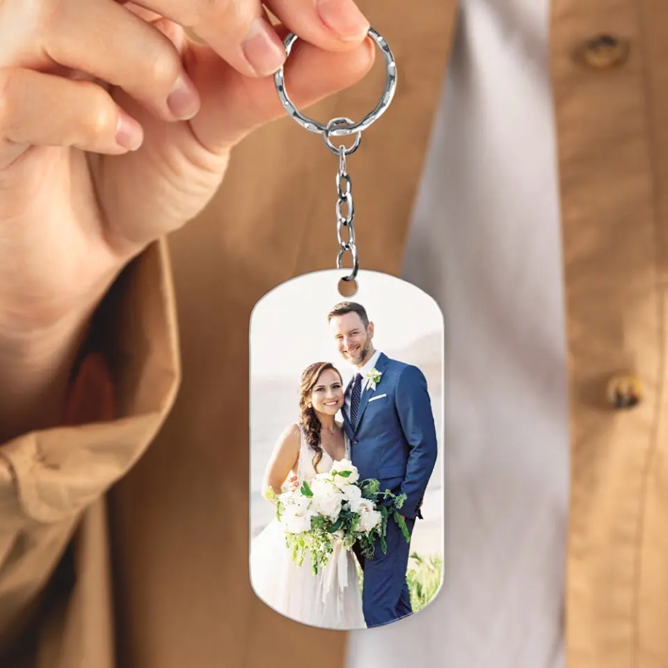 Son-in-law Hand Chosen By Daughter - Stainless Steel Keychain - Image 4