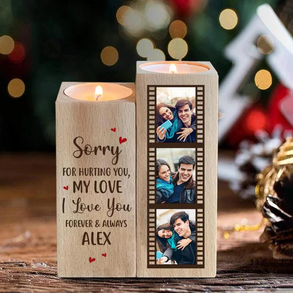 Sorry for Hurting You My Love Custom Candle Holder Apology Gift For Wife - Image 5