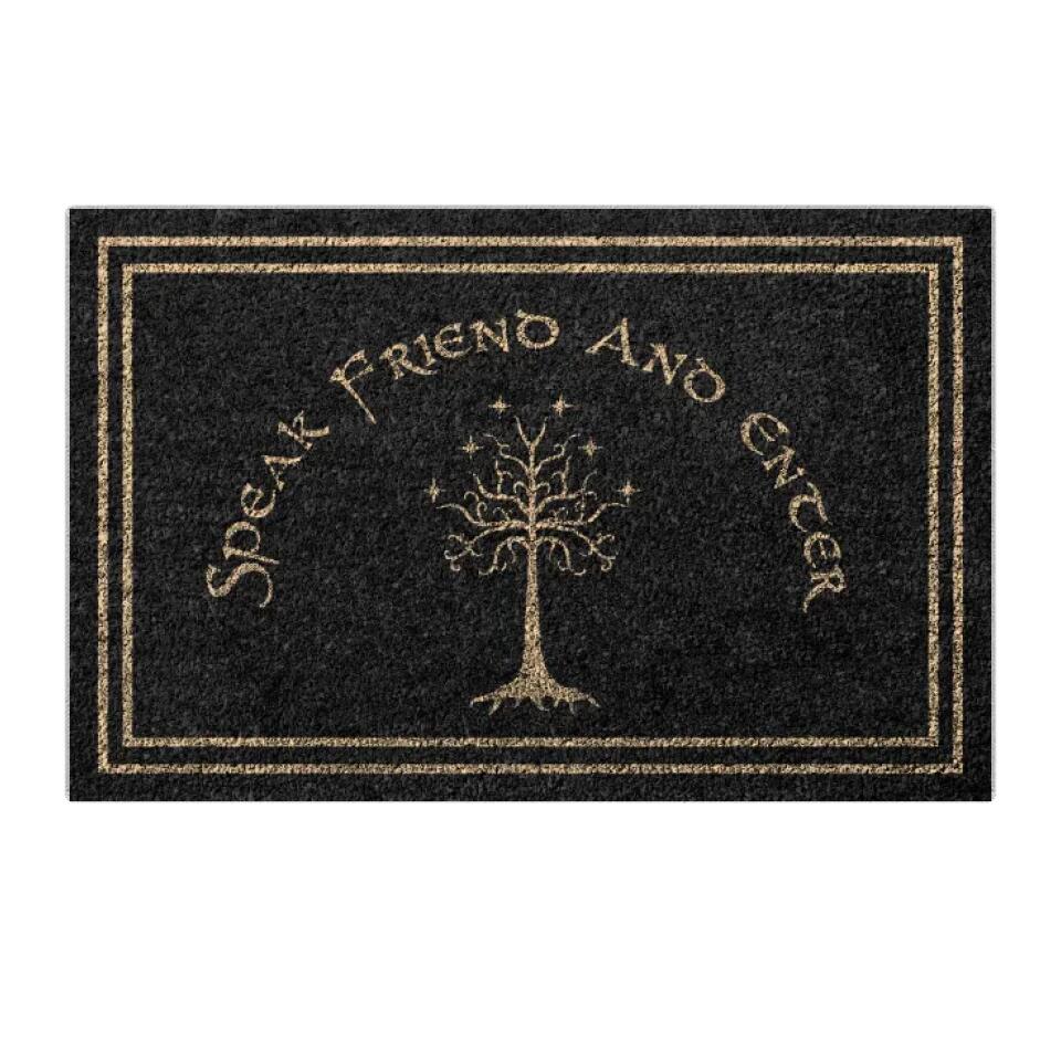 Funny Doormat - Speak Friend and Enter - Movie Door Mats - Funny Gift for Friends - Front Door Decor - Image 2