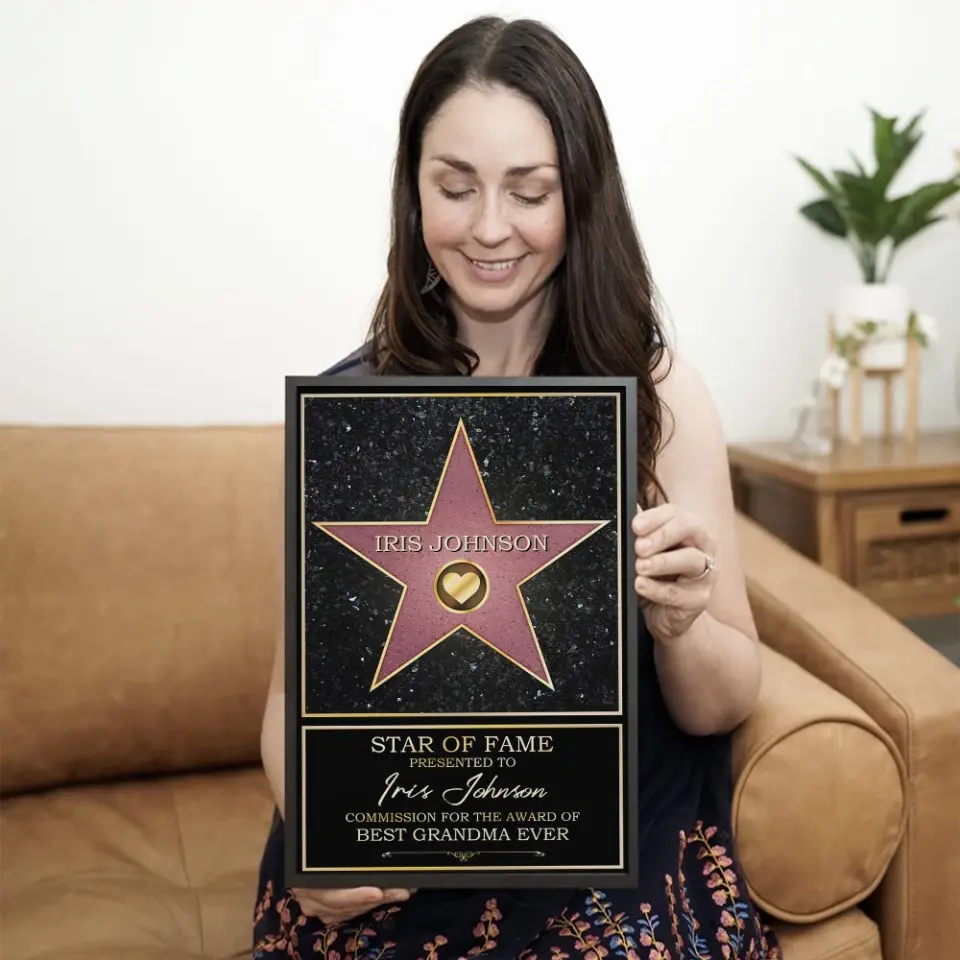 Star Of Fame Presented To - Personalized Canvas/Poster Wall Art - Gift For Theatre, Movie Lovers - Image 11