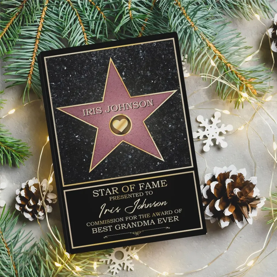 Star Of Fame Presented To - Personalized Canvas/Poster Wall Art - Gift For Theatre, Movie Lovers - Image 5
