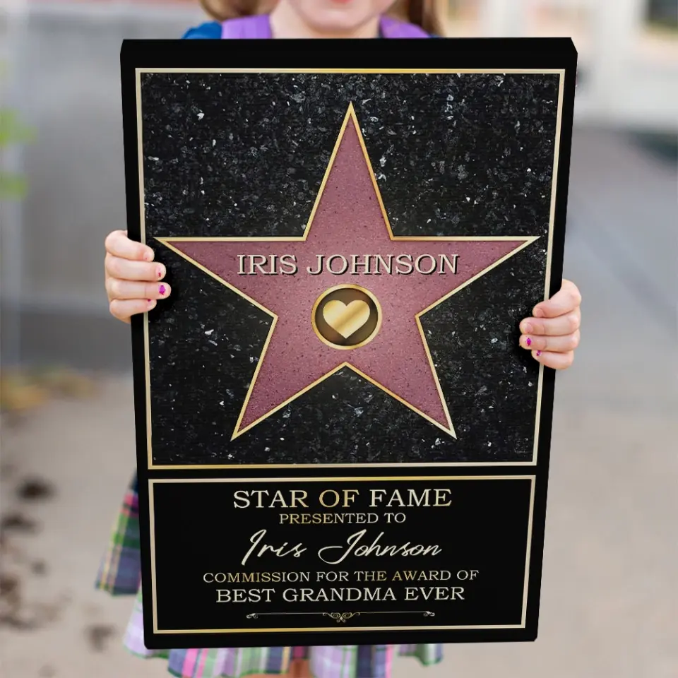 Star Of Fame Presented To - Personalized Canvas/Poster Wall Art - Gift For Theatre, Movie Lovers - Image 6