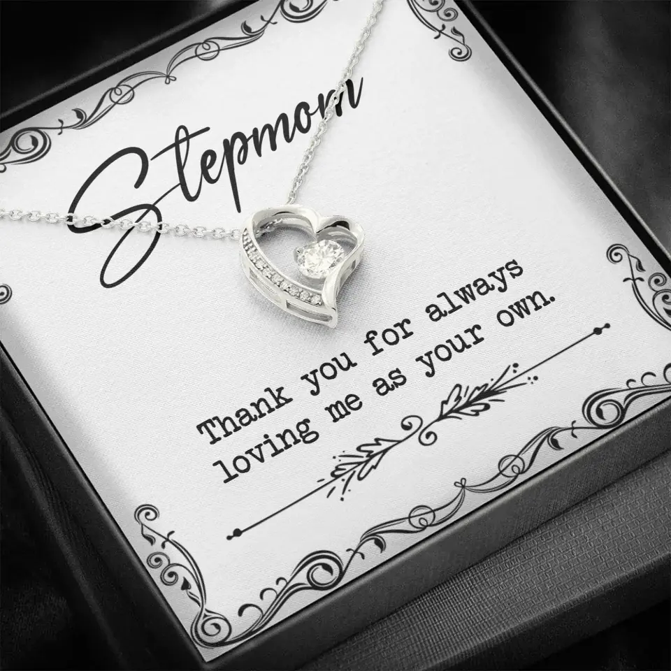 Stepmom, Thank You For Loving Me As Your Own - Personalized Necklace - Gift For Stepmom - Image 32