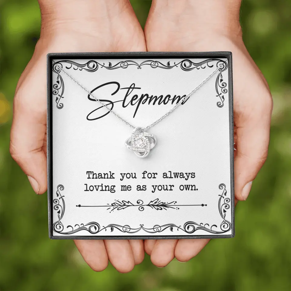 Stepmom, Thank You For Loving Me As Your Own - Personalized Necklace - Gift For Stepmom - Image 48