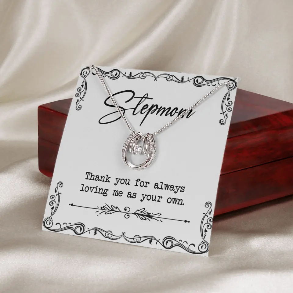 Stepmom, Thank You For Loving Me As Your Own - Personalized Necklace - Gift For Stepmom - Image 65