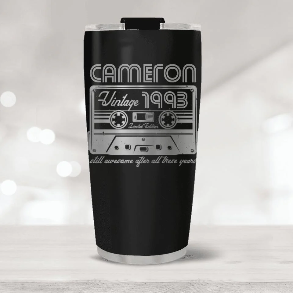 Vintage Limited Edition, Still Awesome After All These Years - Personalized Tumbler - Image 3