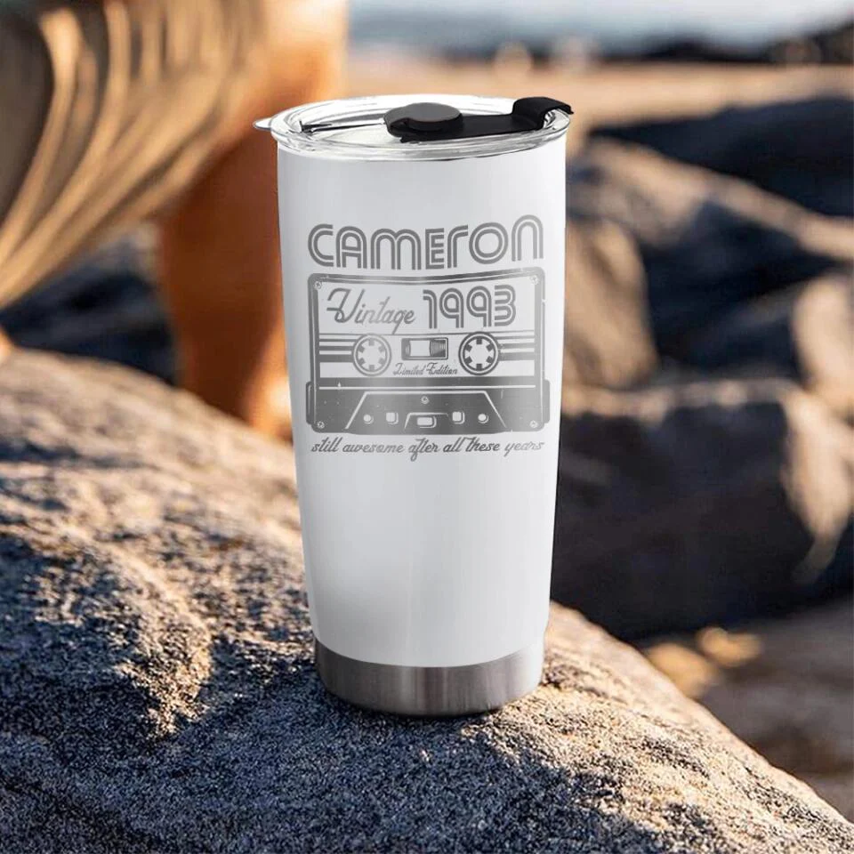 Vintage Limited Edition, Still Awesome After All These Years - Personalized Tumbler - Image 6