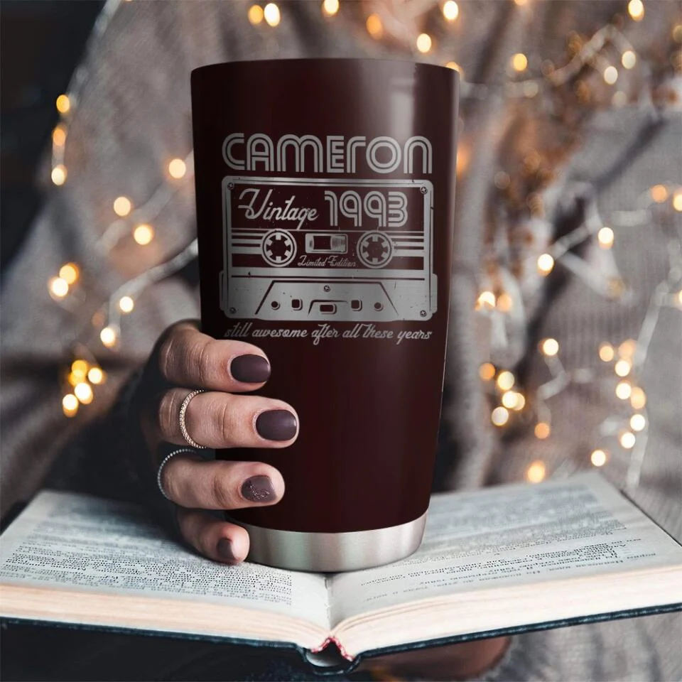 Vintage Limited Edition, Still Awesome After All These Years - Personalized Tumbler - Image 7