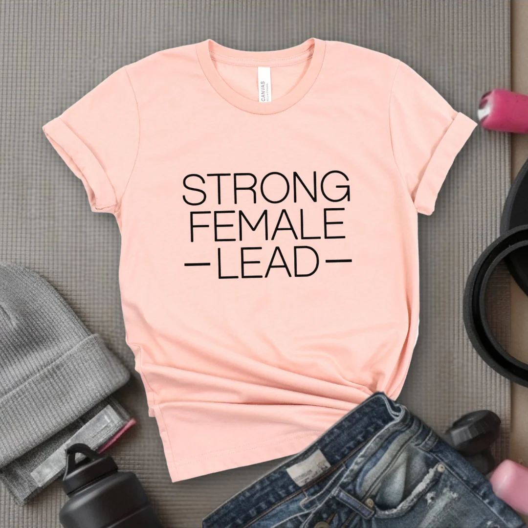 Strong Female Lead - Bold Women In History Tee - Gifts for Her - Feminist Tee - Bella Canvas 3001 - Image 4